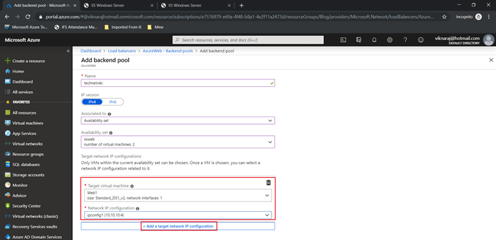 Configuring Load Balancer In Microsoft Azure