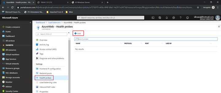 Configuring Load Balancer In Microsoft Azure
