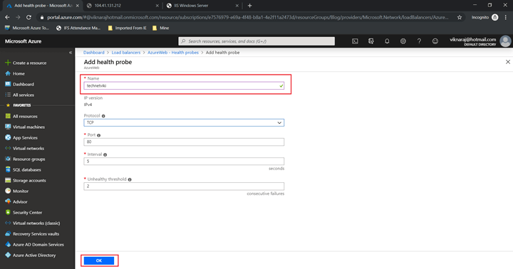 Configuring Load Balancer In Microsoft Azure