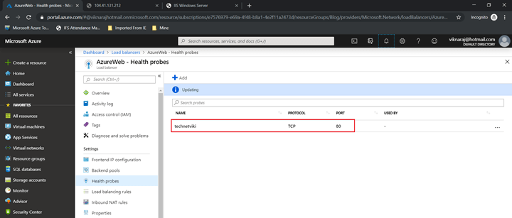 Configuring Load Balancer In Microsoft Azure