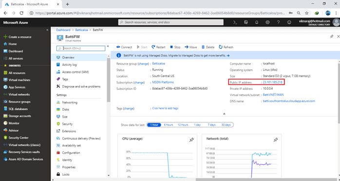 Configuring Sophos XG Firewall On Azure