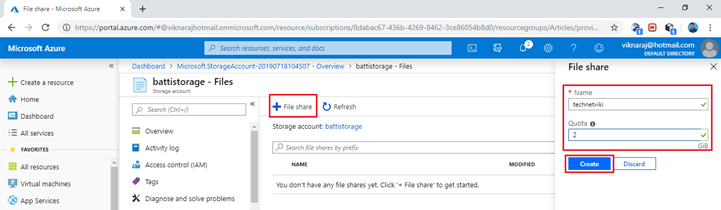 Configuring Storage Account In Azure