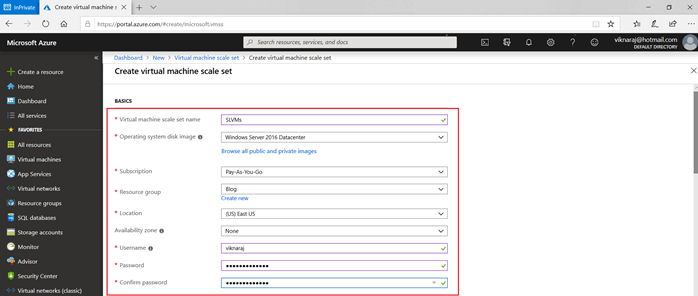 Configuring Virtual Machines Scale Sets In Azure