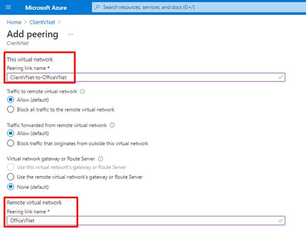 Configuring VNet Peering From Different Azure Active Directory Tenants