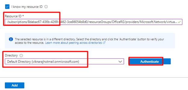 Configuring VNet Peering From Different Azure Active Directory Tenants