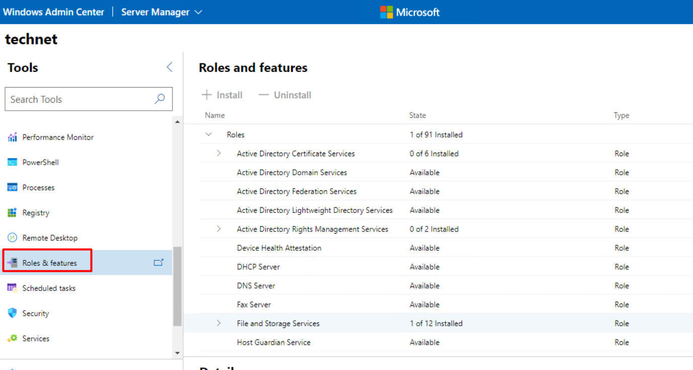 Configuring Windows Admin Center (WAC)