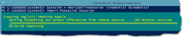 Import-PSSession $sfboSession