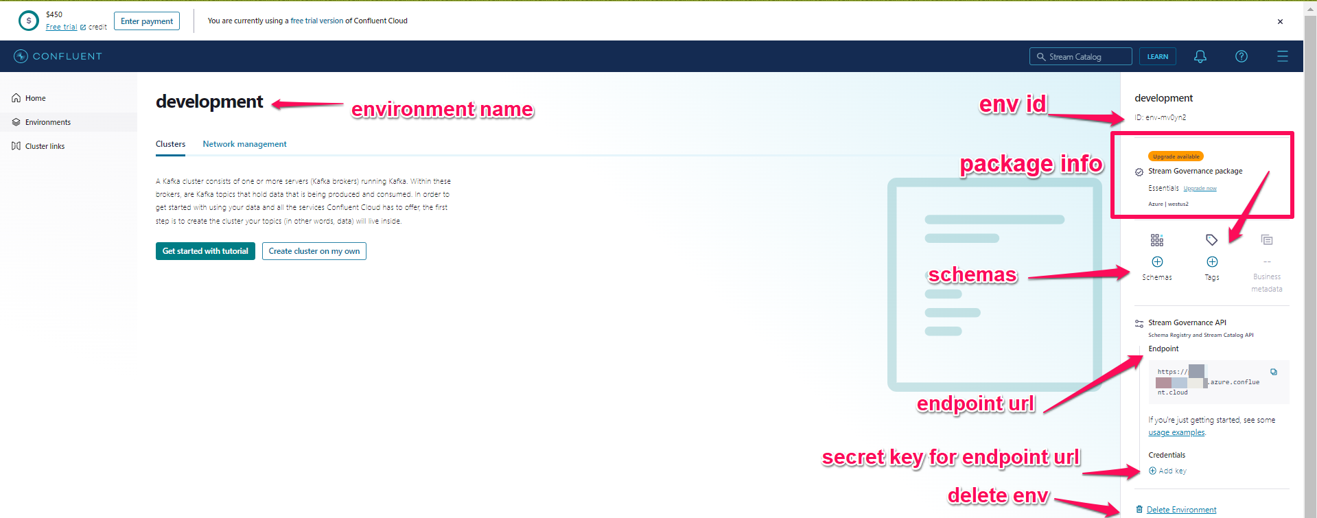 New Environment Details