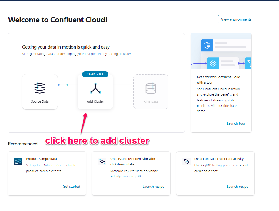 Create cluster on my own