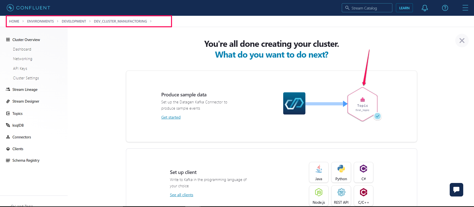 Lanching to Onboard a new Cluster