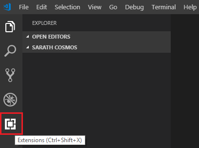 Connect Cosmos DB Local Emulator From Visual Studio Code