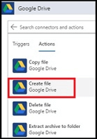Action for the workflow