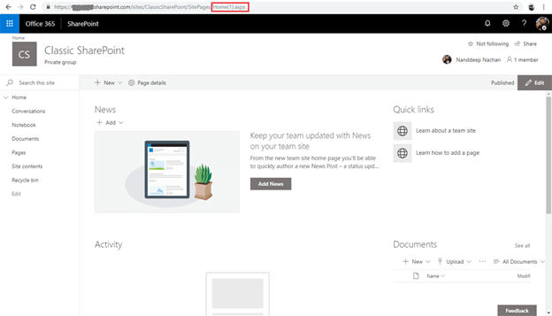 Connect SharePoint Site to Office 365 Group