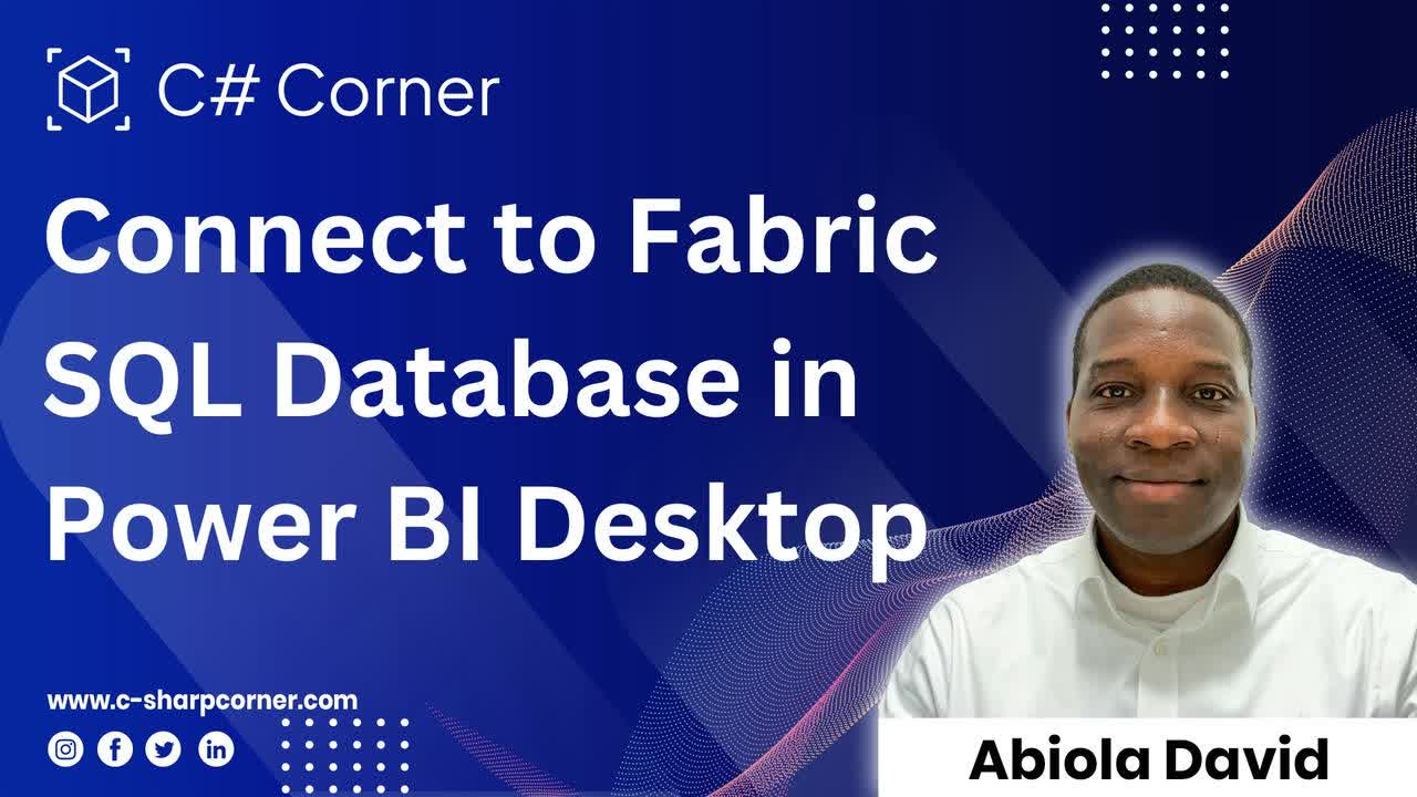 Connect to Fabric SQL Database in Power BI Desktop