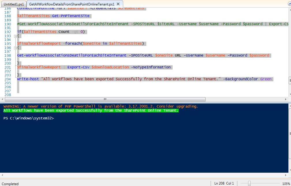 Get-all-workflows-from-SharePoint-Online-Tenant-using-PowerShell-CSOM3
