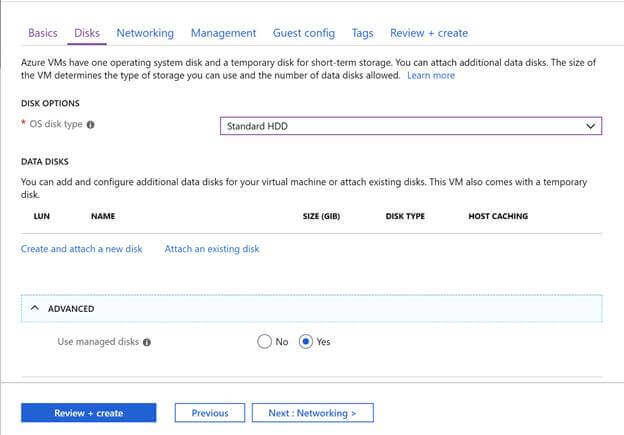 Construct Azure Virtual Machine