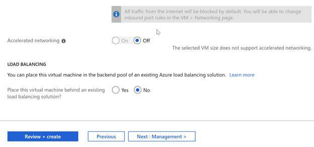 Construct Azure Virtual Machine