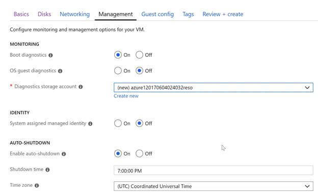 Construct Azure Virtual Machine