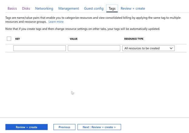 Construct Azure Virtual Machine