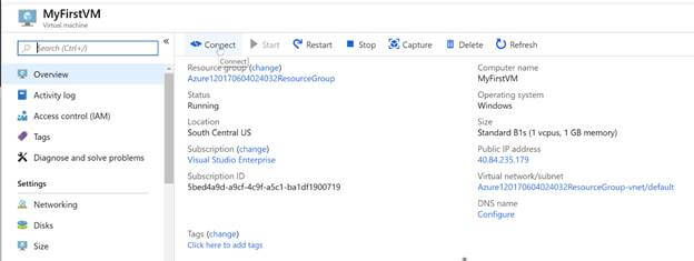 Construct Azure Virtual Machine