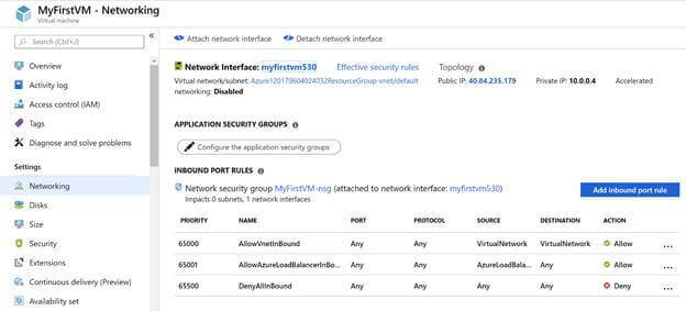 Construct Azure Virtual Machine