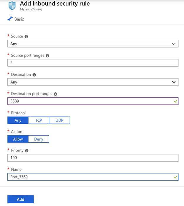Construct Azure Virtual Machine