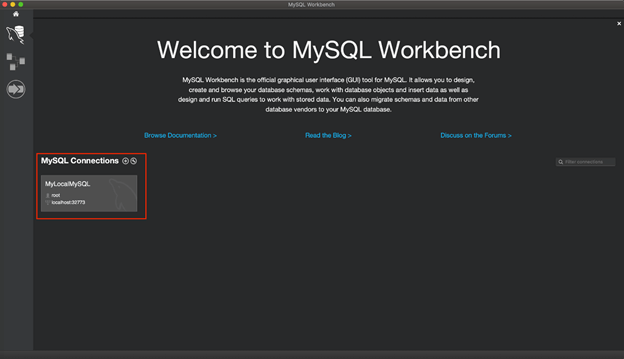 Containerised MySQL On Mac Using Kitematic
