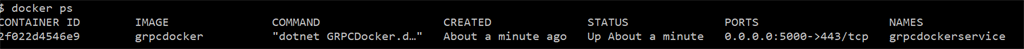 Containerizing gRPC Service