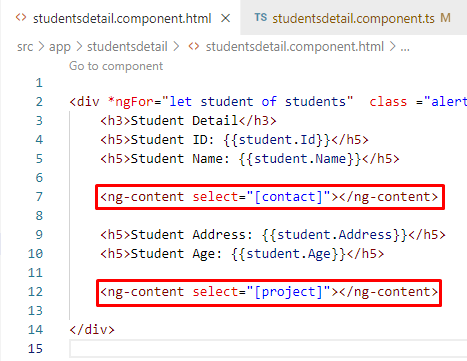 Content Child and Content Children in Angular