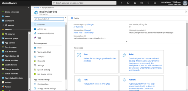 Create A Conversational Bot Using Azure QnA Maker Cognitive Service