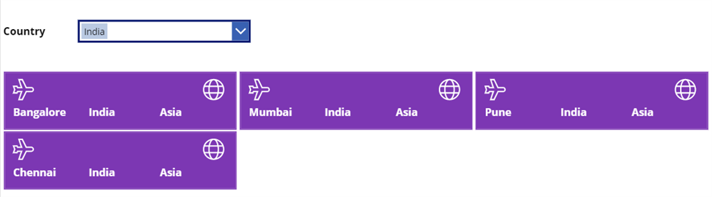 Convert A Single Line Of Text Field Values To DropDown And Filter A Gallery