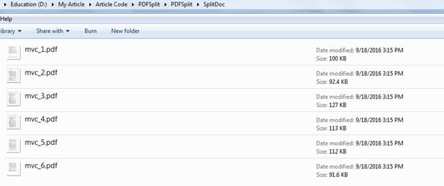  SplitDoc folder