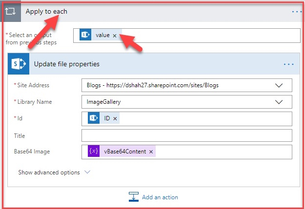 Convert SharePoint Library Images to Base 64 with Microsoft Flow
