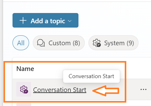 Start conversation