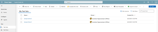 Testing capabalities