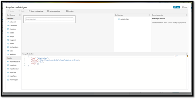 Adaptive card design