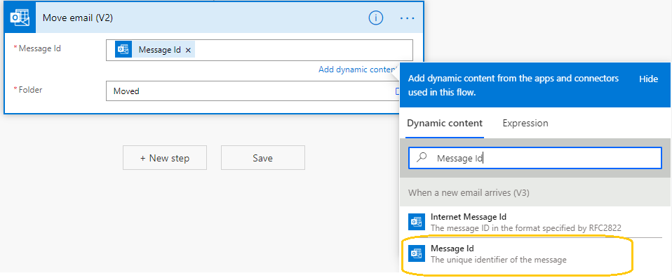 Copy Email From Office 365 To SharePoint Library