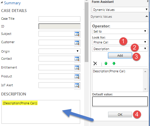 Copy Phone Call Field To Case While Converting -Nocode Solution
