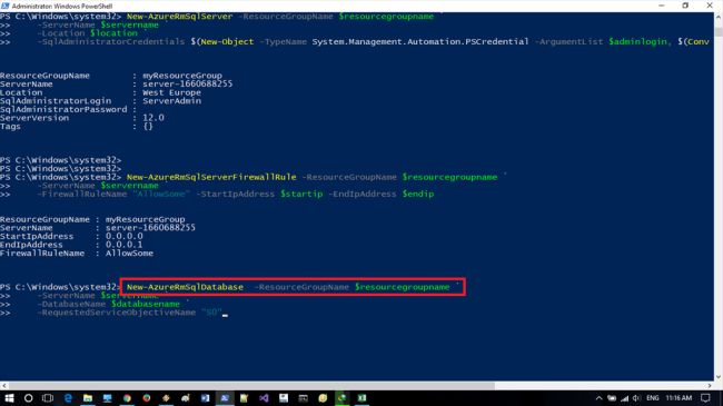 Create A Blank Database Using PowerShell