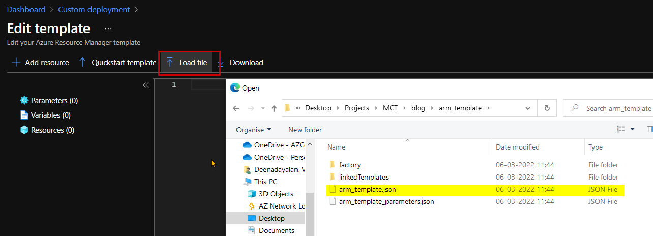 Restore Azure data factory