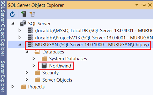 Create A Database Project From Existing SQL Database