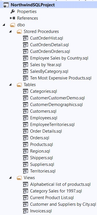 Create A Database Project From Existing SQL Database