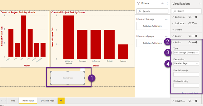 Create A Drill Through Button In Power BI