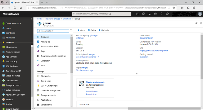 Create A Linux-Based Clusters In HDInsight