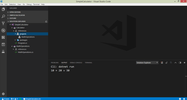 .NET Core Development Environment using Visual Studio Code