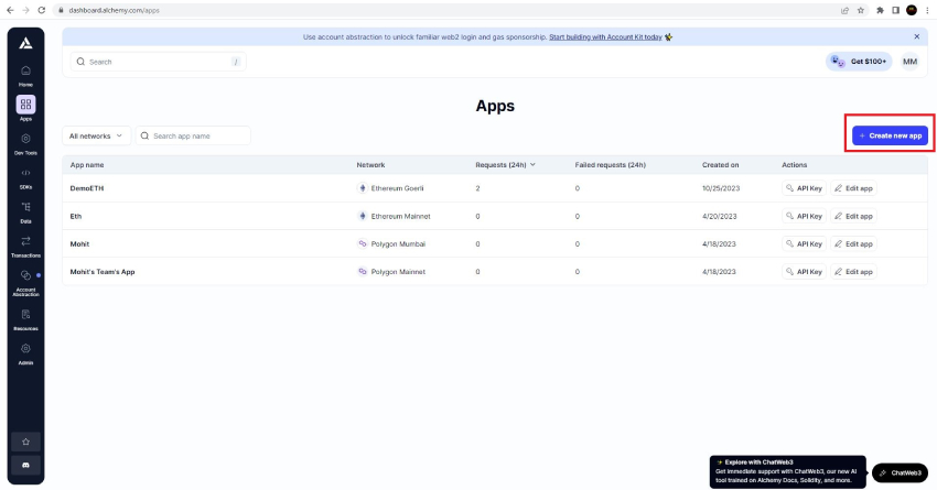 Setup Alchemy API Access