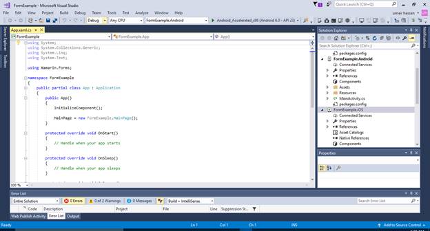 Create A Simple Sign Up Page In Xamarin.Forms