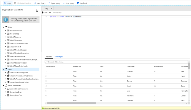 Create a SQL database in the Azure portal