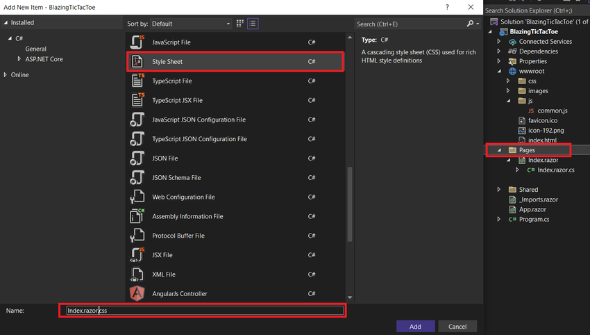 Adding component specific CSS
