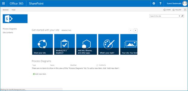 Create A Visio Process Repository Site Collection In Office 365 ...